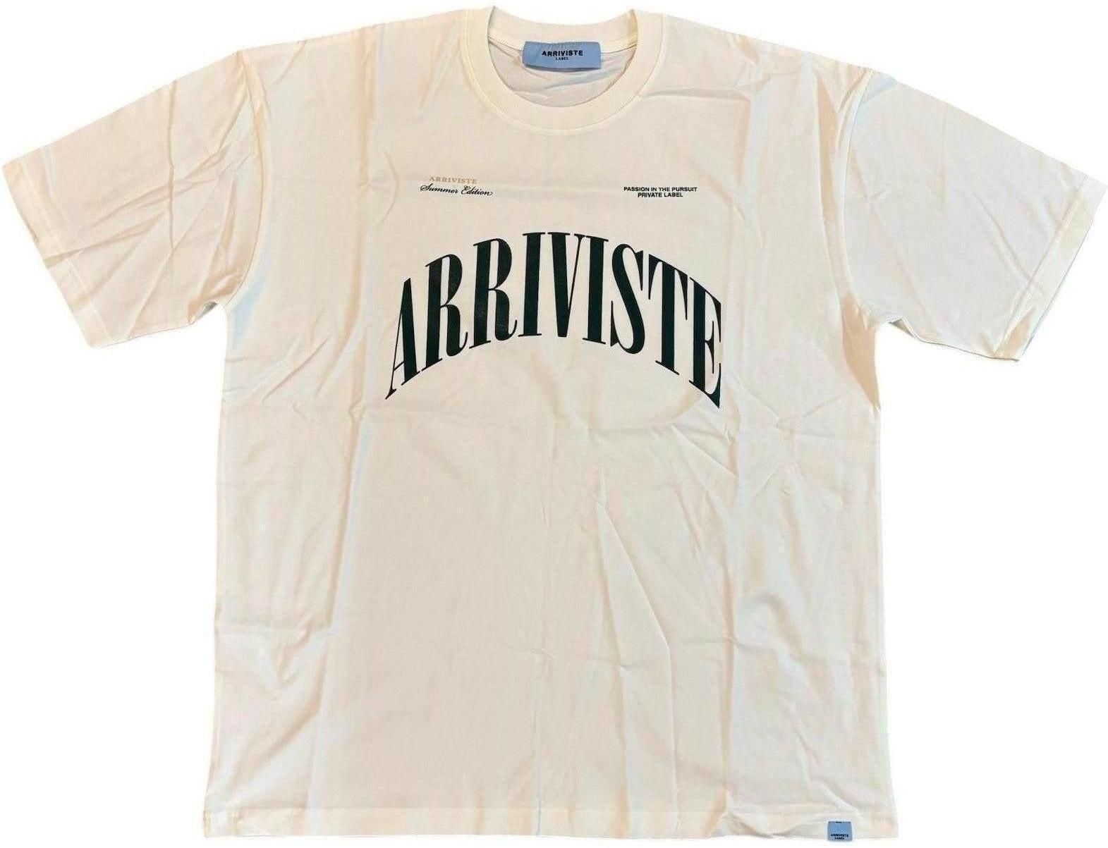 Arriviste Green Arch Tee "White"