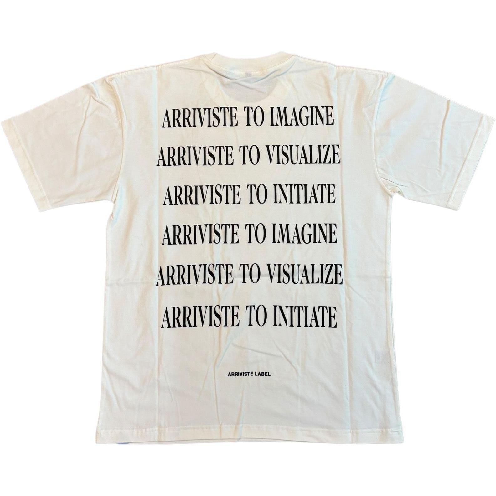 Arriviste Stacked Tee "White"