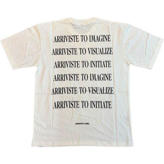 Arriviste Stacked Tee "White"