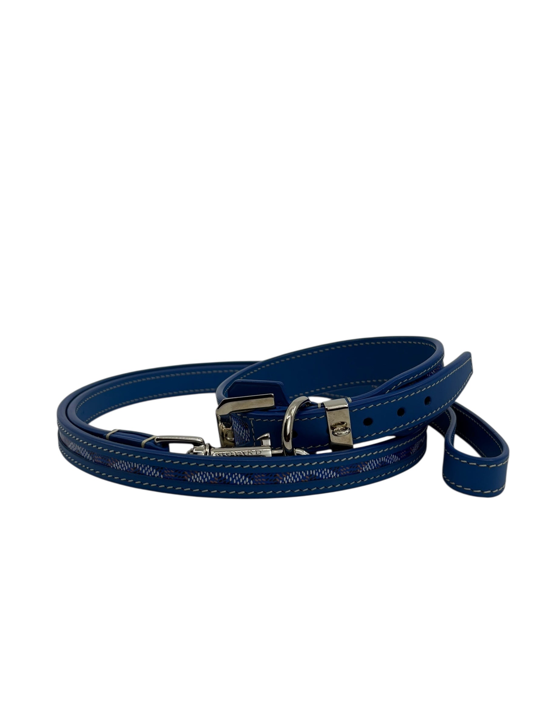 Goyard Dog Collar &quot;Blue&quot; - Like New