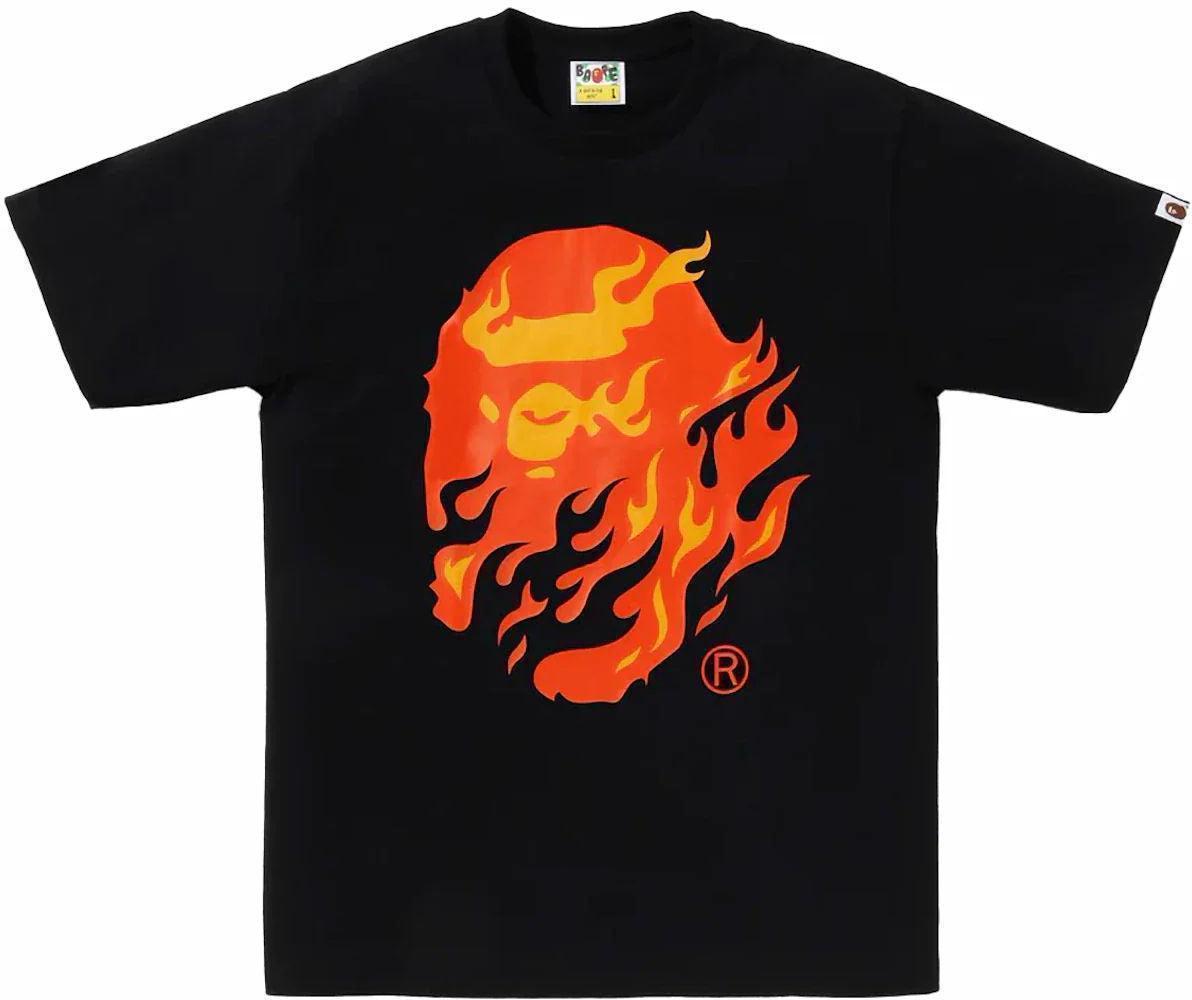 BAPE Flame Ape Head Tee Black/Red