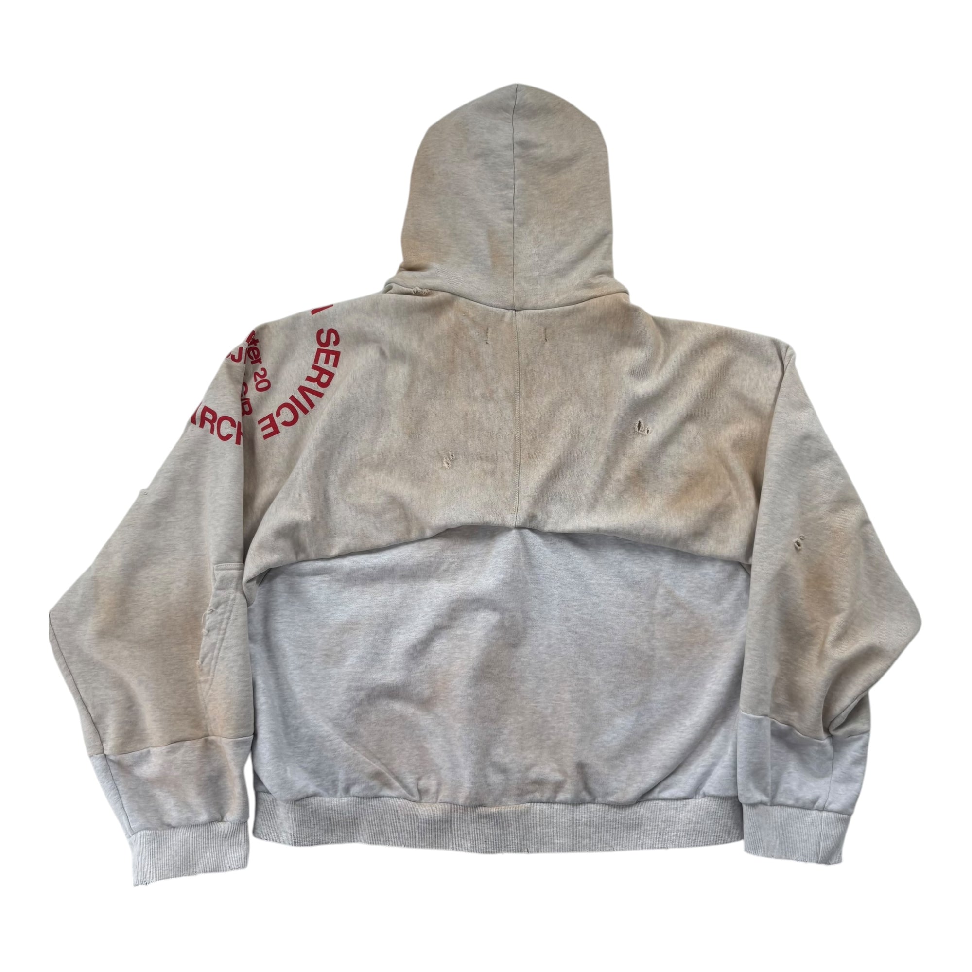 Project G/R Reconstructed Zip Up Hoodie &quot;Grey&quot;