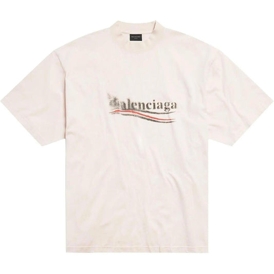 Balenciaga Stencil Campaign Tee "White"