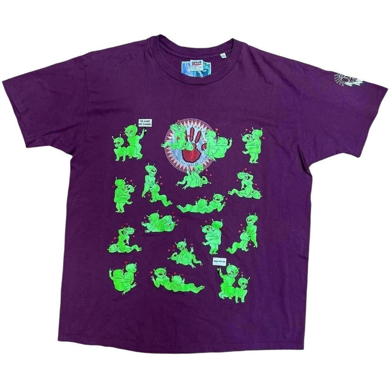 Better With Age Alien Love Tee "Burgundy"