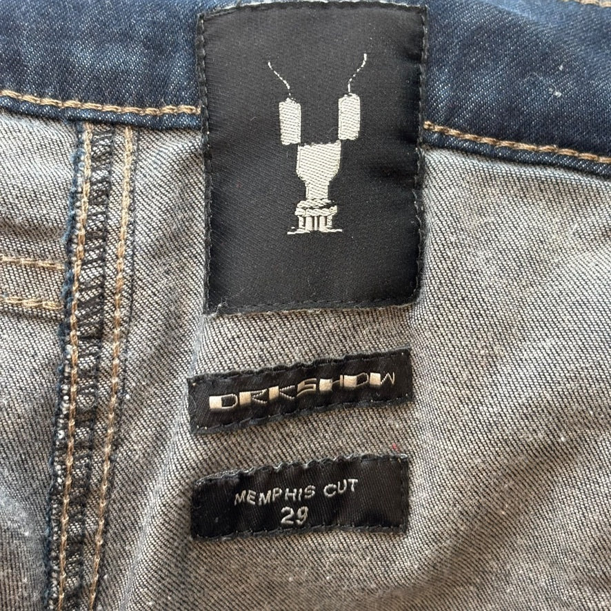 Rick Owens Memphis Denim Cargo Pants &quot;Dirty Wash&quot; - Lightly Worn