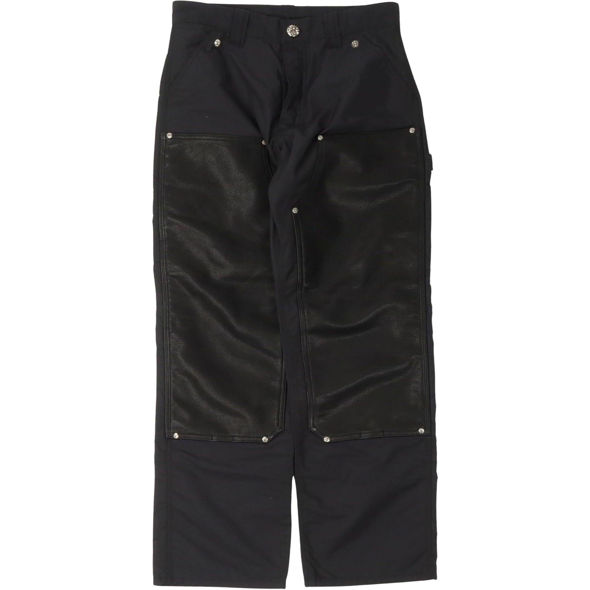 Chrome Hearts Double Knee Nylon Carpenter Pants "Black"