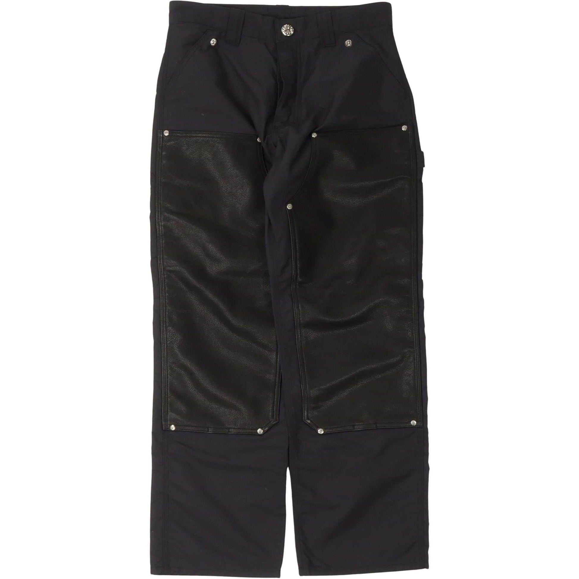 Chrome Hearts Double Knee Nylon Carpenter Pants "Black"