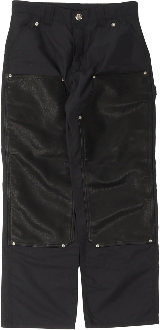 Chrome Hearts Double Knee Nylon Carpenter Pants "Black"