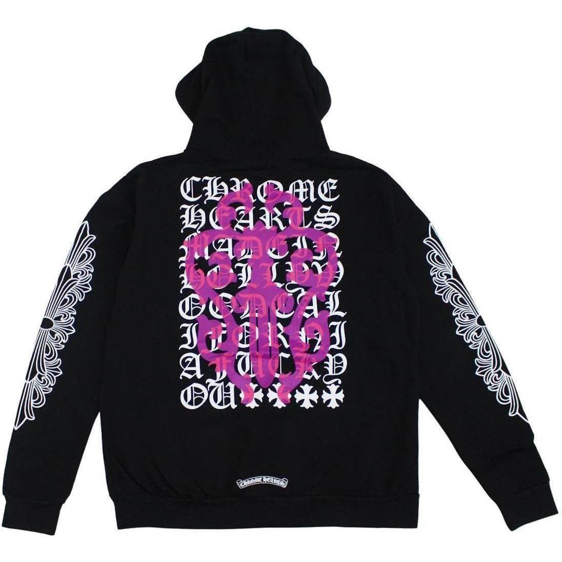 Chrome Hearts Eye Chart Dagger Hoodie Black - Lightly Worn