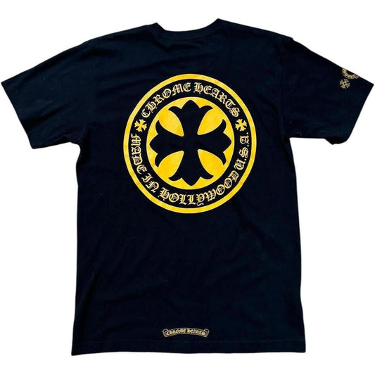 Chrome Hearts Made In Hollywood Tee "Black/Yellow" - Lightly Worn