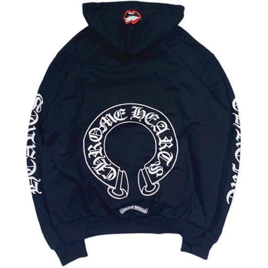 Chrome Hearts Matty Boy Chomper Horseshoe Hoodie Black