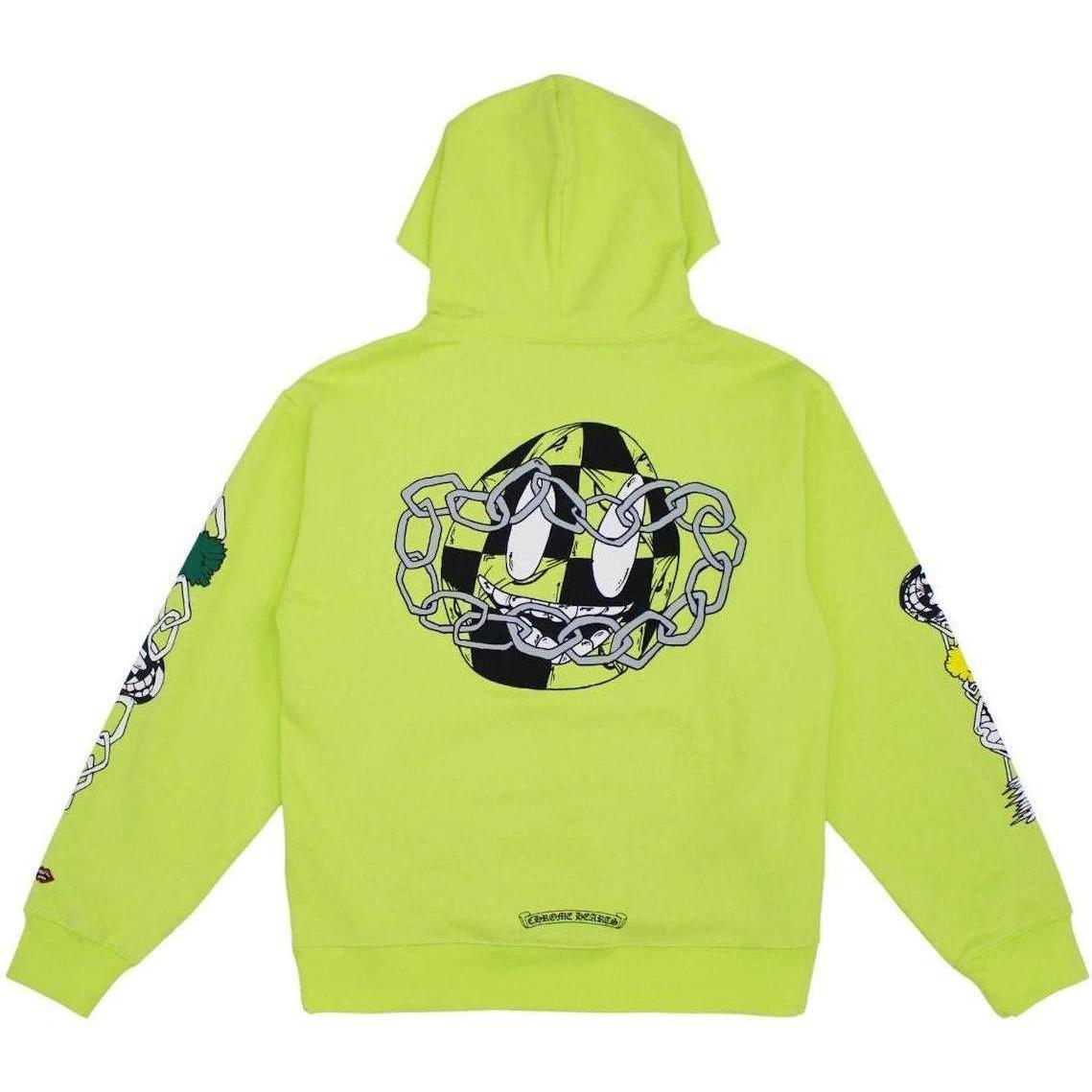 Chrome Hearts Matty Boy Link Hoodie Lime Green - Like New