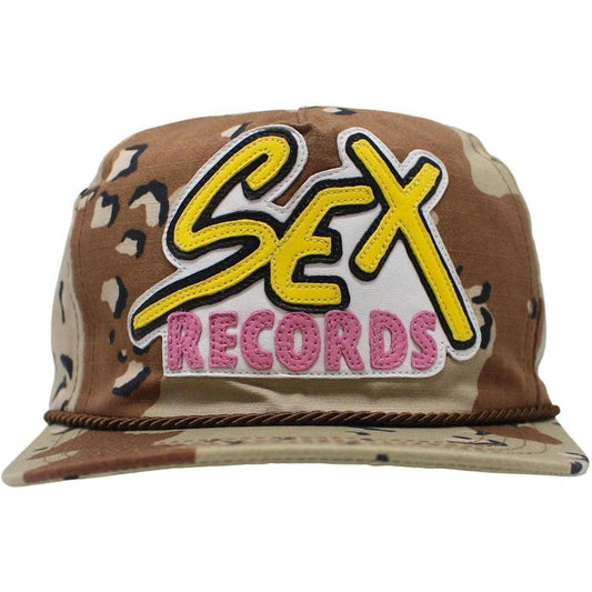 Chrome Hearts Matty Boy Sex Records 5 Panel Hat Chocolate Chip Camo - Lightly Worn