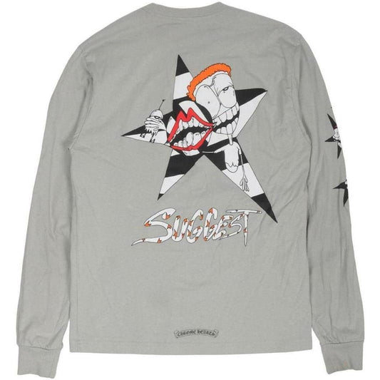 Chrome Hearts Matty Boy Suggest L/S T-shirt Grey - Lightly Worn