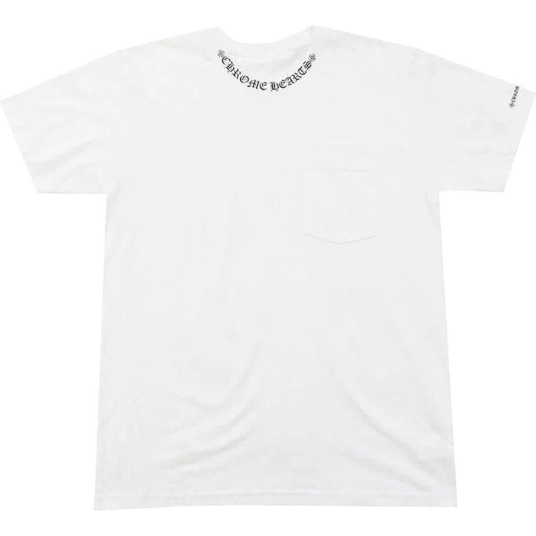Chrome Hearts Neck Letters Logo T-shirt "White"