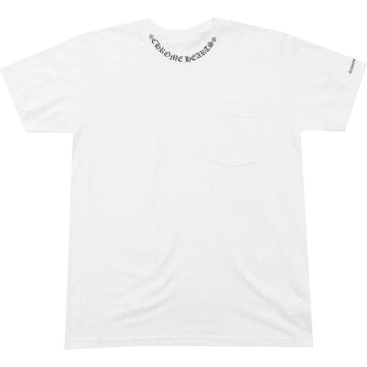 Chrome Hearts Neck Letters Logo T-shirt "White"