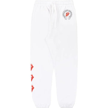 Chrome Hearts Rolling Stones Sweatpants White