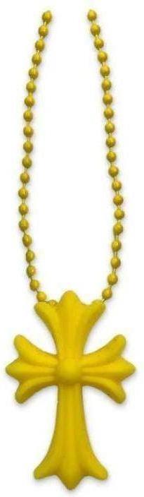 Chrome Hearts Silicone Cross Necklace "Yellow"