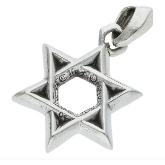 Chrome Hearts Silver Star of David Pendant - Like New