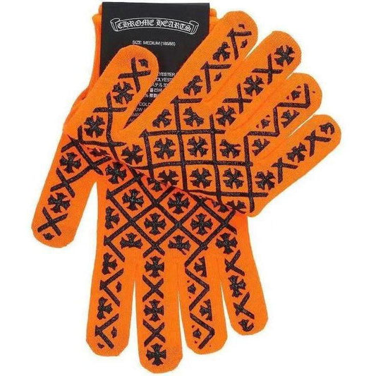 Chrome Hearts Work Gloves "Orange"