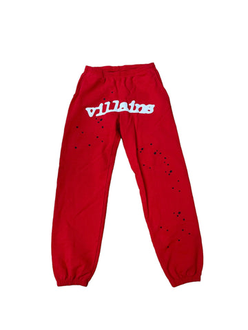 Spider Metro Boomin Sweatpants "White on Red"