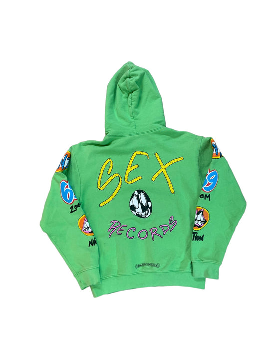 Chrome Hearts Sex Records Hoodie "Green"