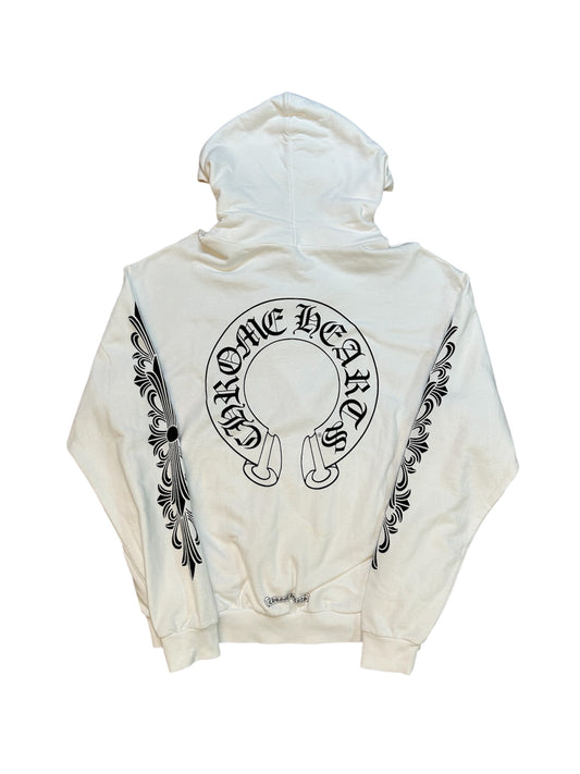 Chrome Hearts Horseshoe Hoodie "White"