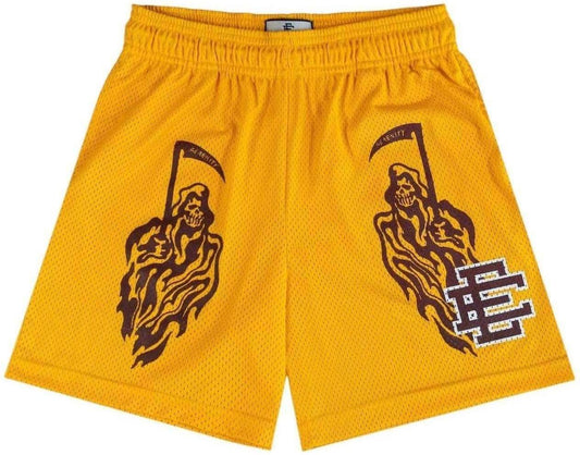Eric Emanuel x Warren Lotas Short Yellow/Maroon