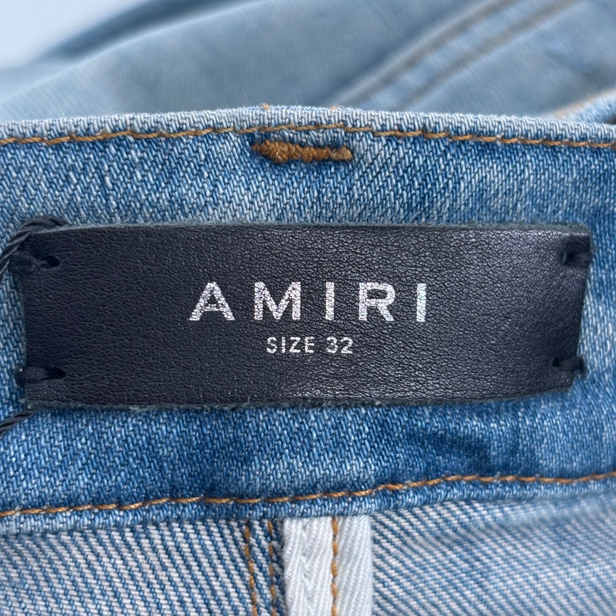 Amiri MX1 Jeans Pink Suede Patches - Lightly Worn