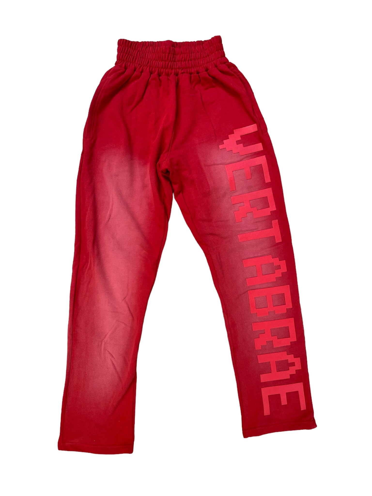 Vertabrae Single Leg Sweatpants "Red on Red"