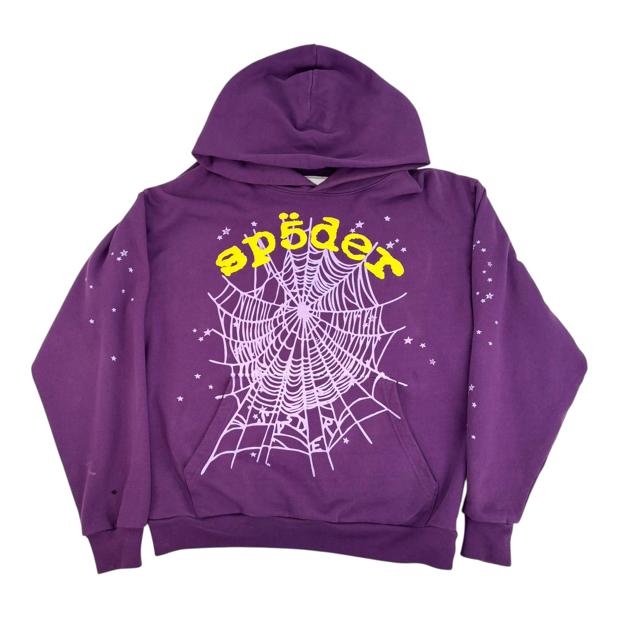 Sp5der Star OG Web V2 Hoodie Purple