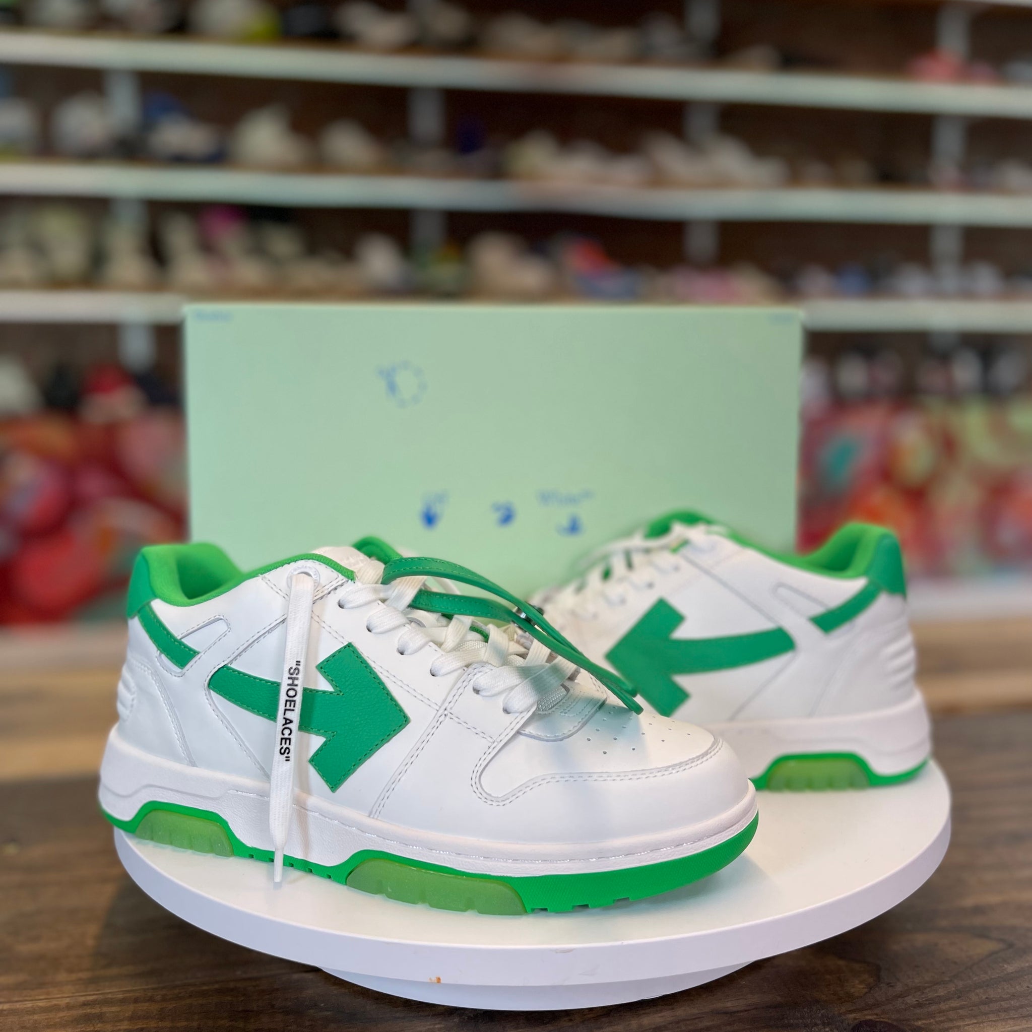 Off-White Out Of Office Sneaker "White/Green"