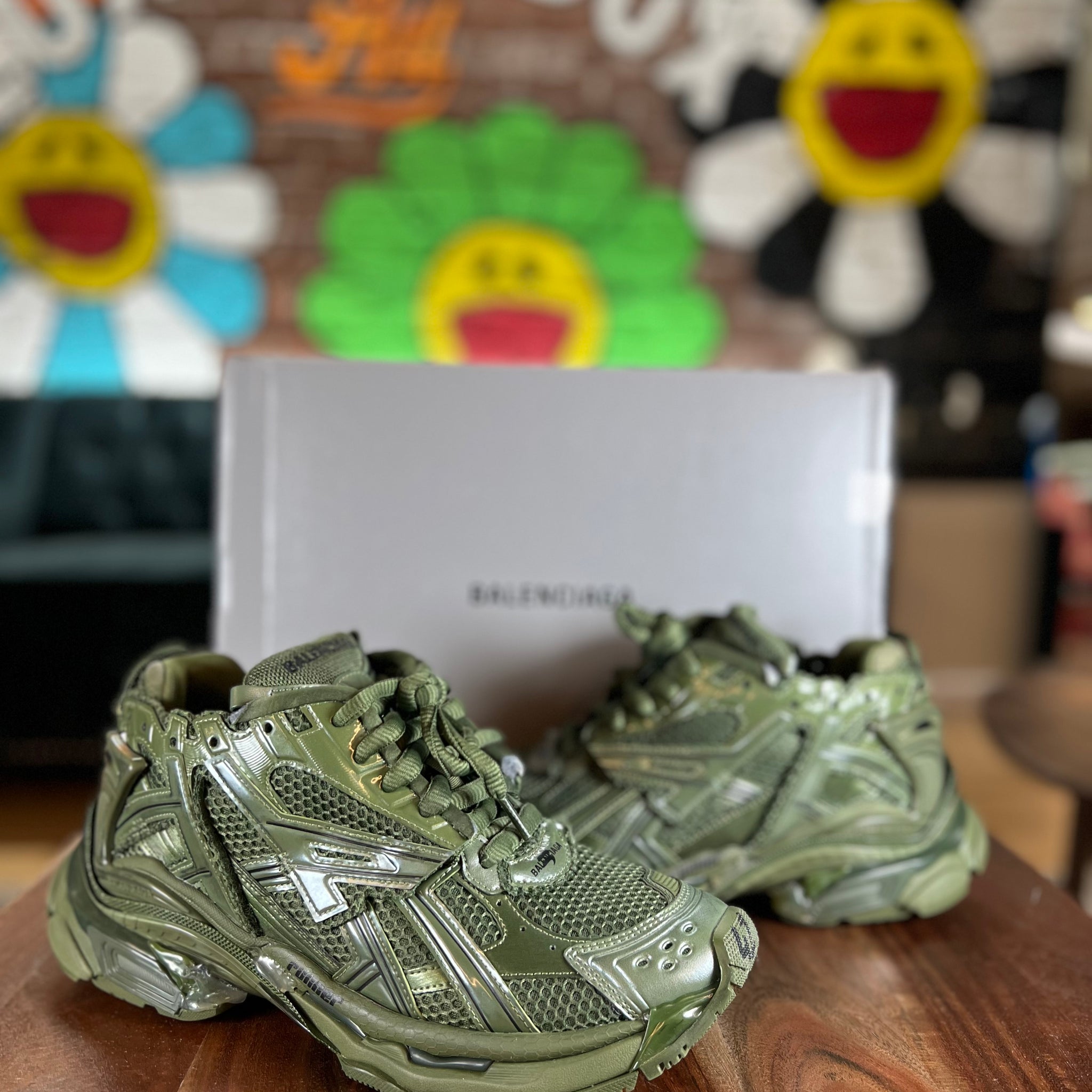 Balenciaga Track Runner "Olive" (Pre-Owned)
