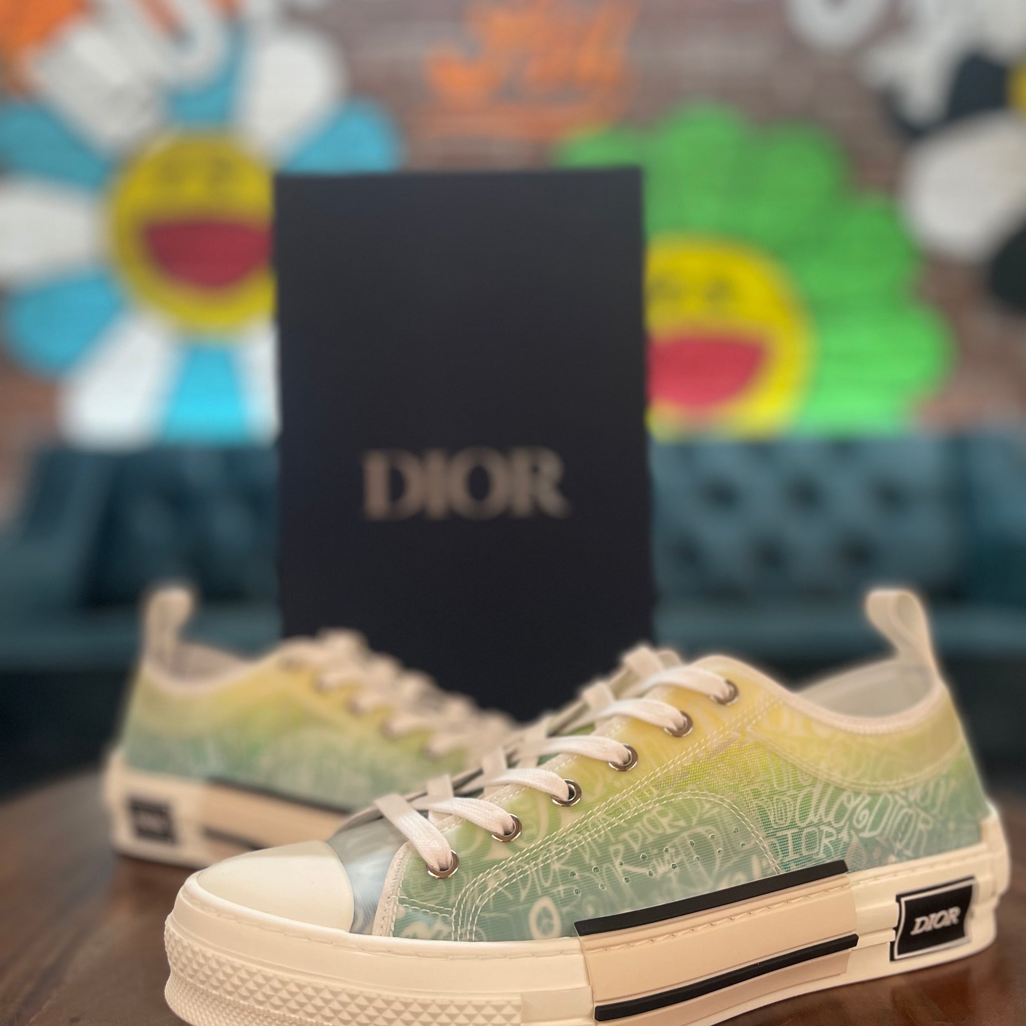 Dior B23 Sneaker "Green/Beige"