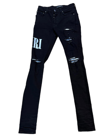 Amiri MX1 Miri Patch Jeans "Black"