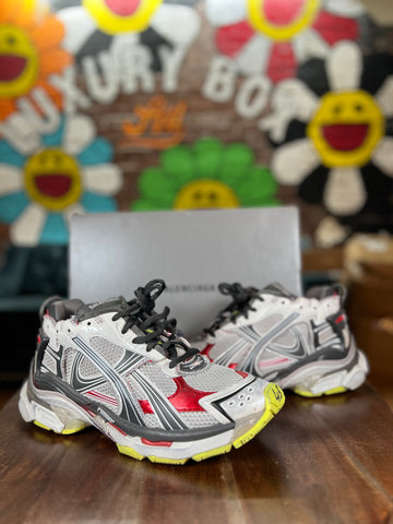 Balenciaga Track Runner "Grey/Red/Neon" (Pre-Owned W Box)