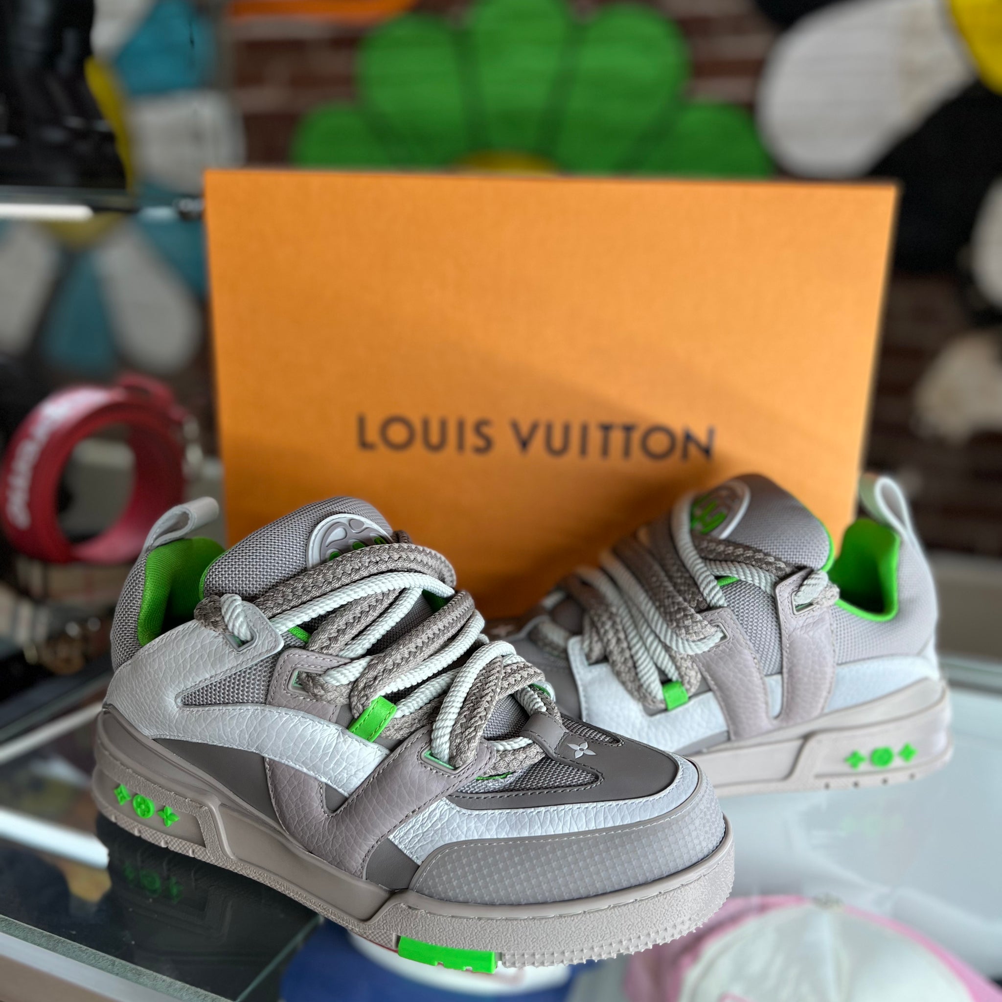Louis Vuitton Skate Sneaker "Grey/Green"