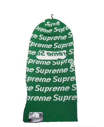 Supreme Knit Logo Balaclava "Green"