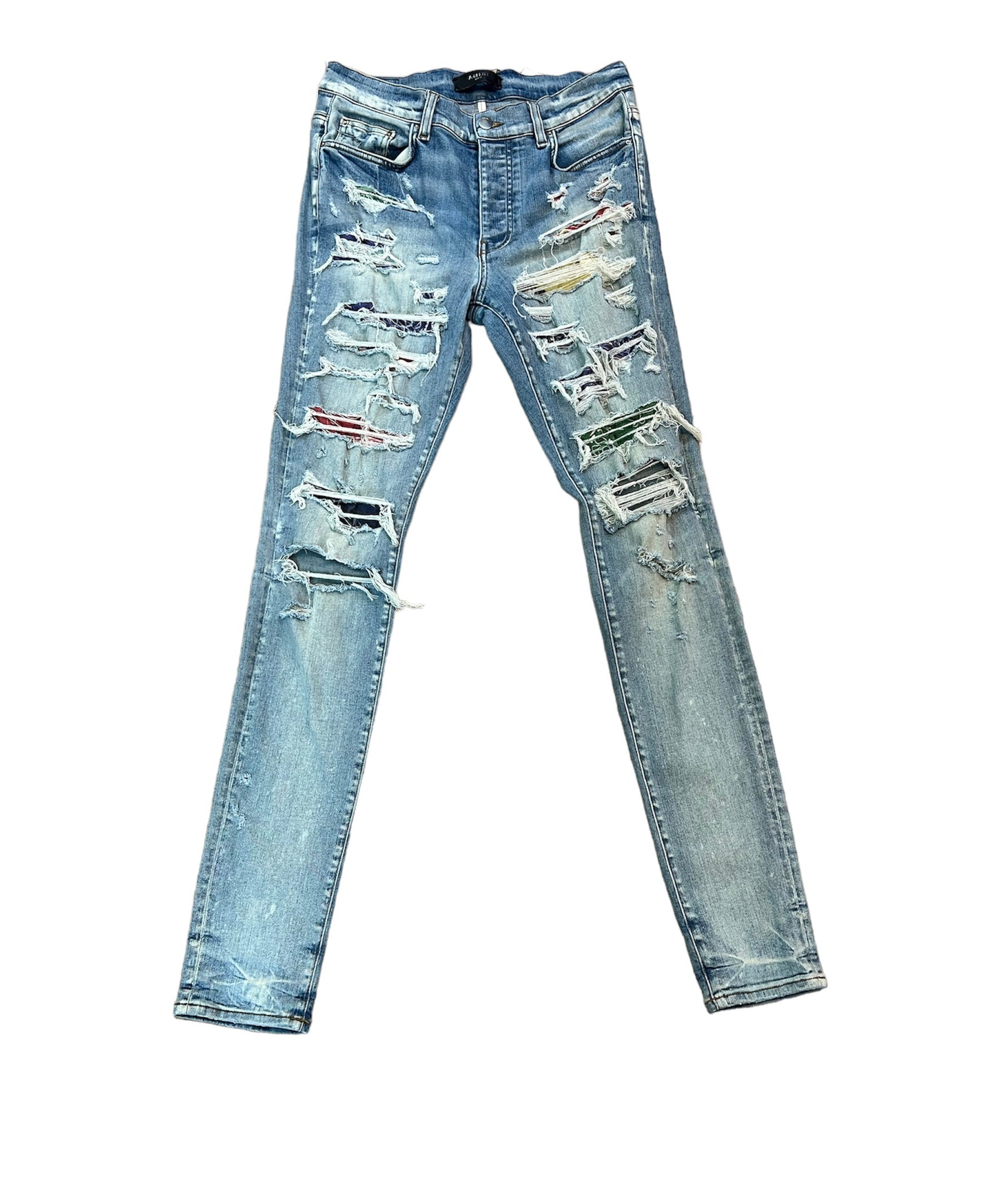 Amiri Bandanda Patch Jeans "Multi-Color"