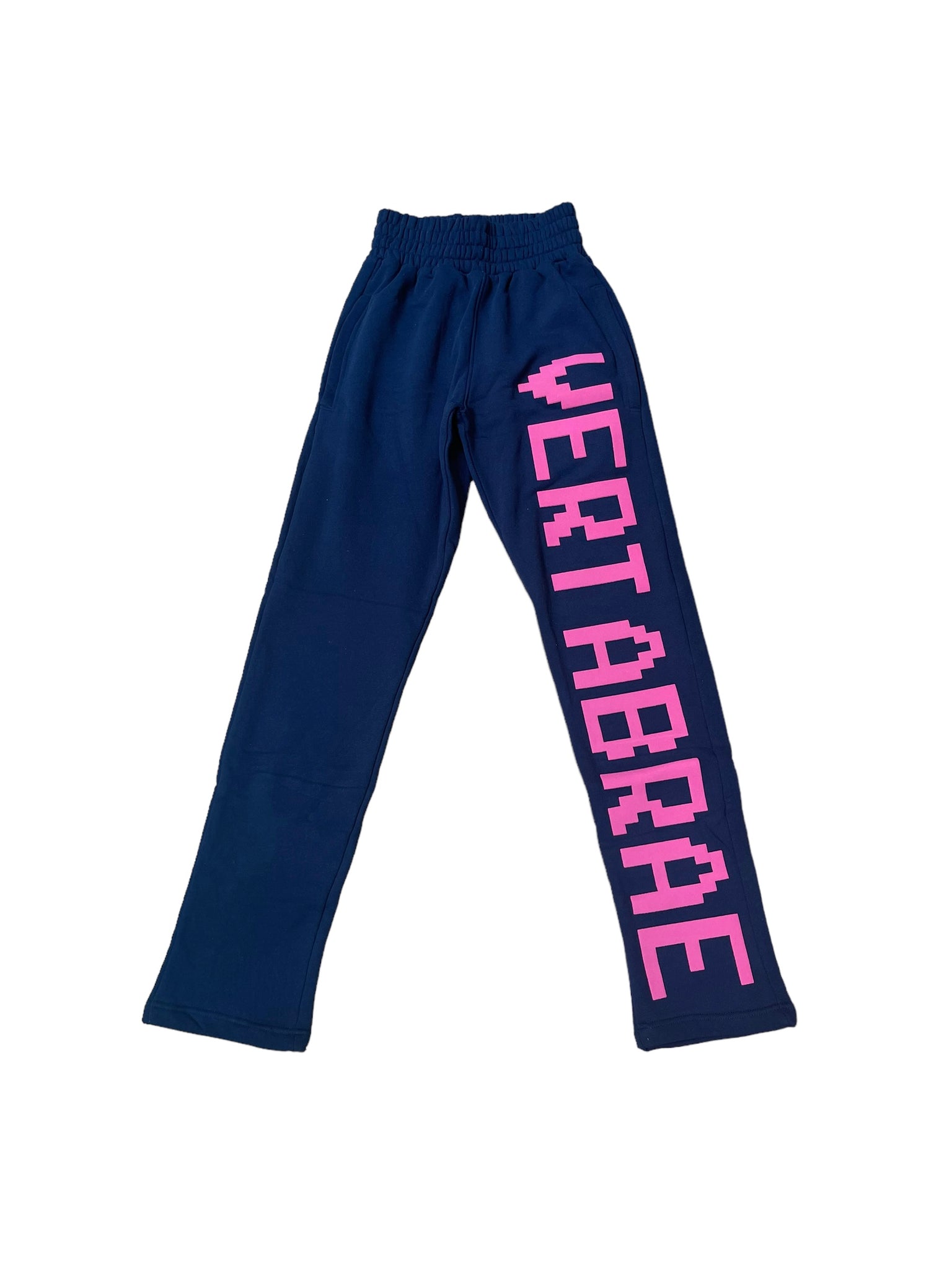 Vertabrae Single Leg Sweatpants "Navy/Pink"