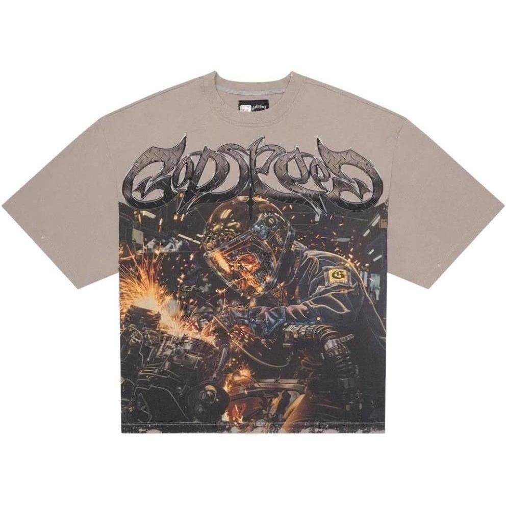 GodSpeed Steel Sharpens Steel Tee 'Grey'