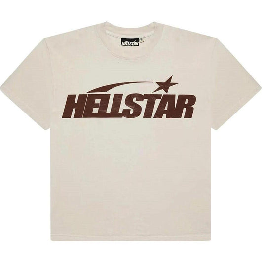 Hellstar Classic T-shirt (Gel Print) White/Brown