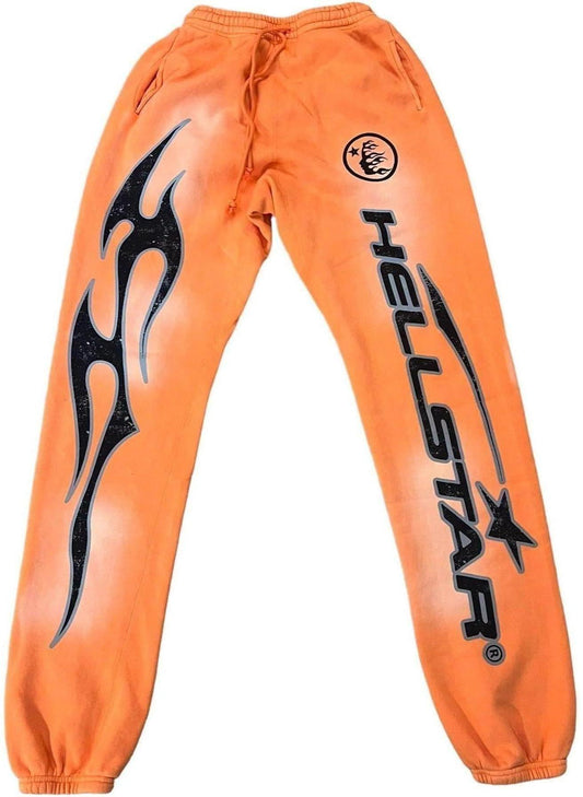 Hellstar Fire Sweatpants "Orange"