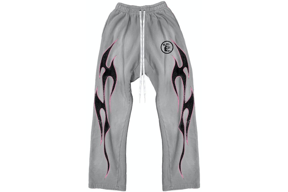 Hellstar Yoga Flared Sweatpants “Grey/Pink”