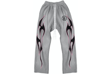 Hellstar Yoga Flared Sweatpants “Grey/Pink”