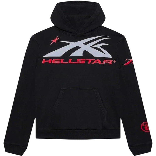 Hellstar Sport Logo Hoodie Black - Like New