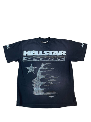 Hellstar Family Glitter Tee "Washed Black"