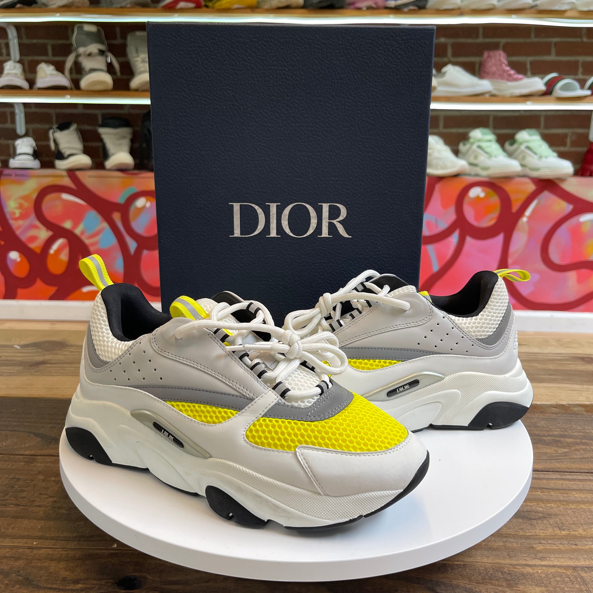 Dior B22 Sneaker "White/Yellow"