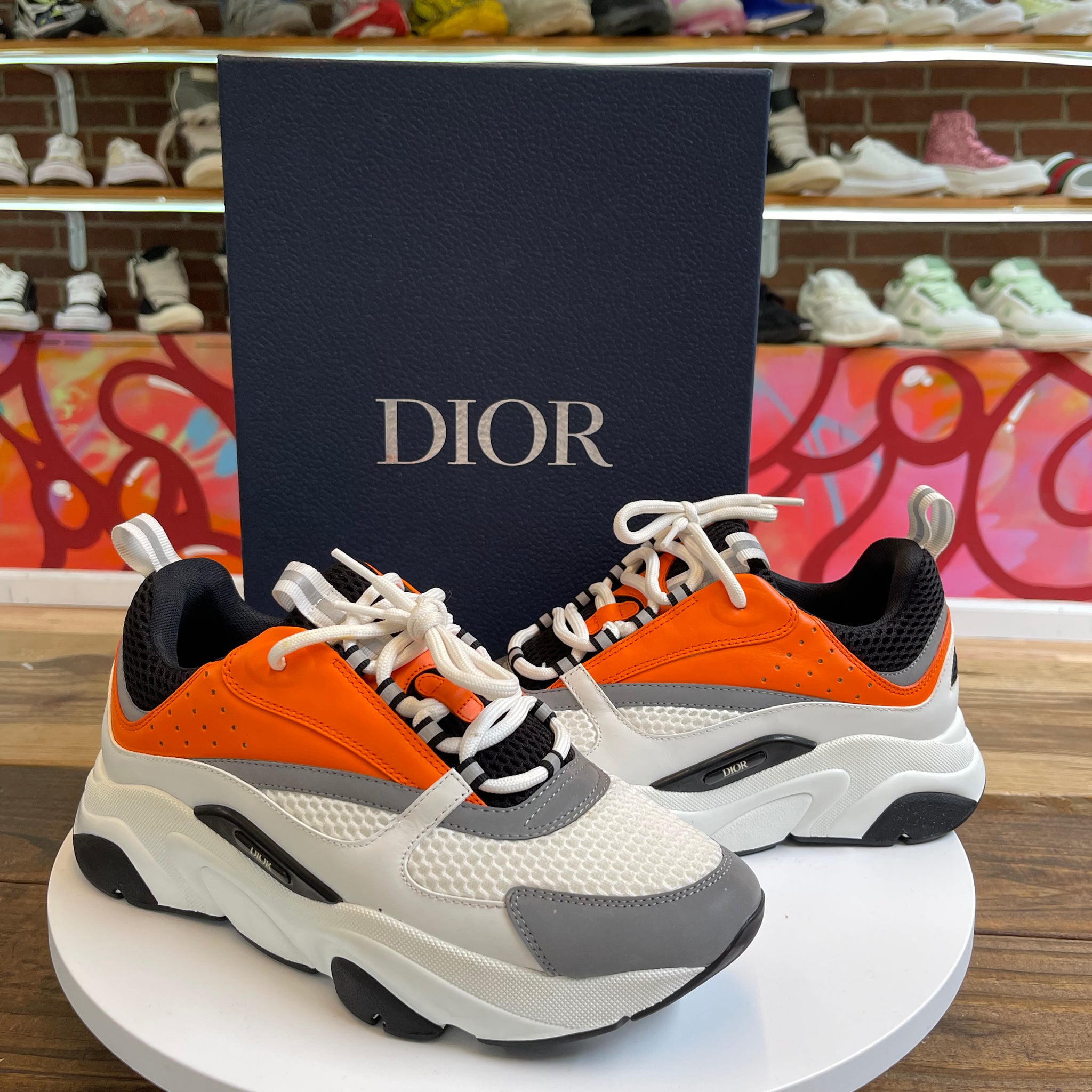 Dior B22 Sneaker "White/Orange"