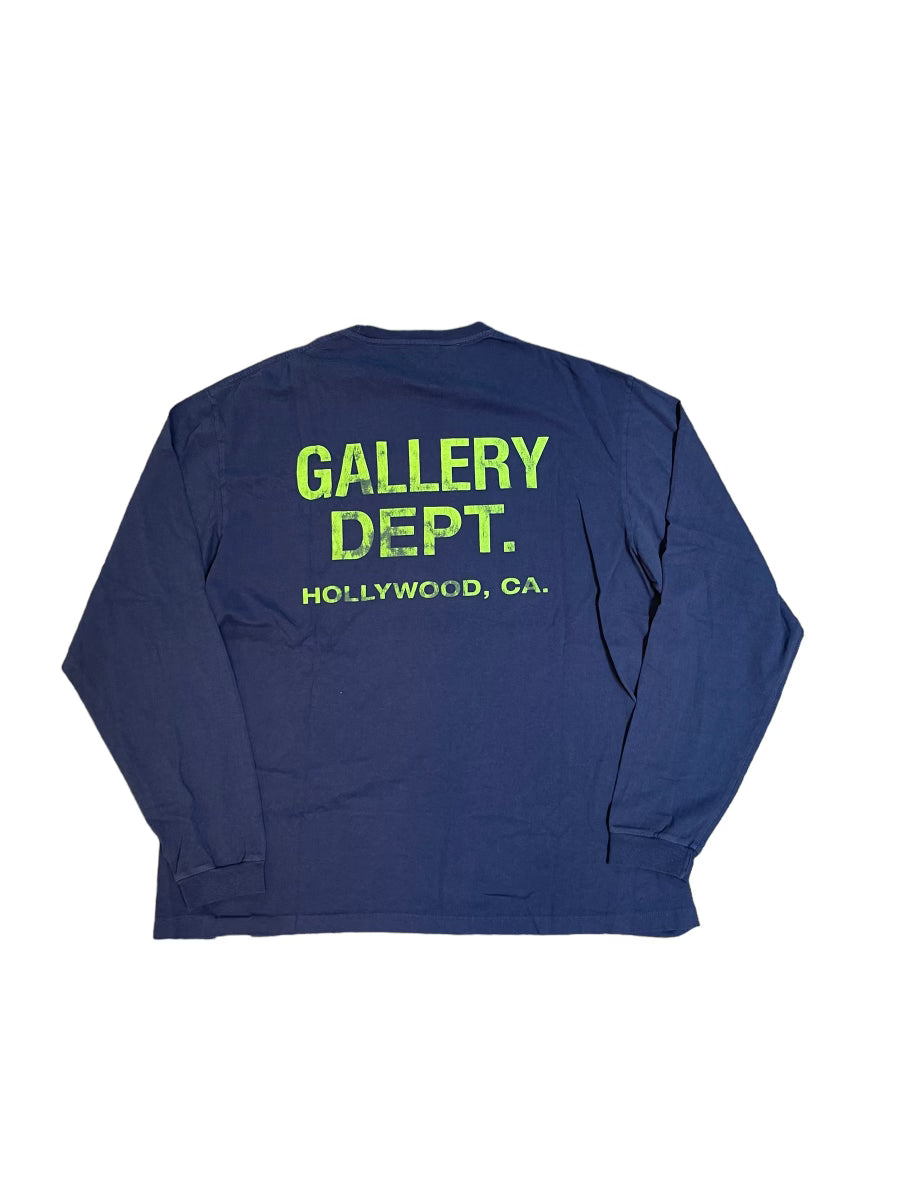Gallery Dept Tee "Navy/Green" Longsleeve